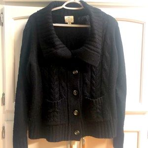 Black XL cable knit sweater, purchase 3 $10 items for $20
